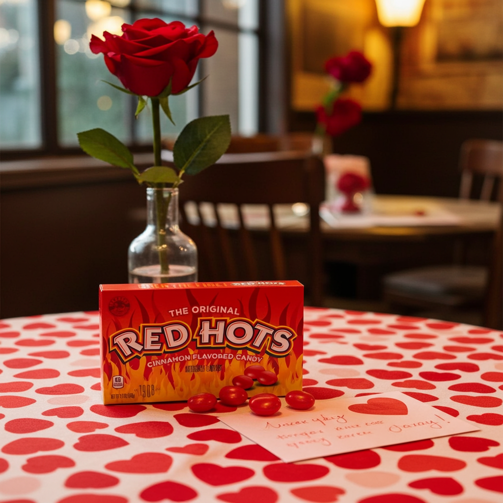 Red Hot Box Red Hots Theater Box Candy | Bursting with Fiery Cinnamon Flavor